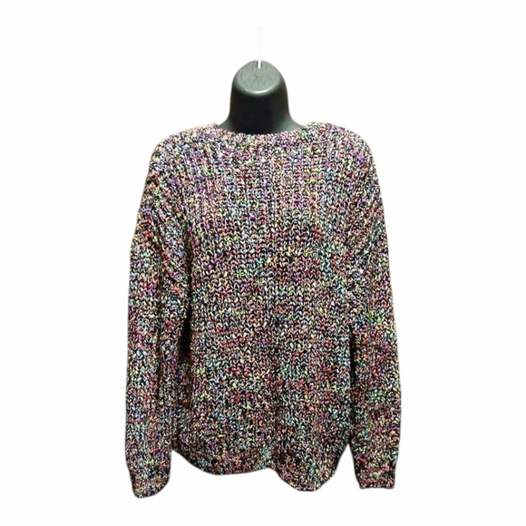 Justice Sweaters - Justice Girls Confetti Knit Sweater XL (16/18) Colorful Chunky JC514